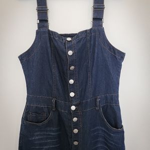 Demin flare overalls bell bottoms - denim jumpsuit